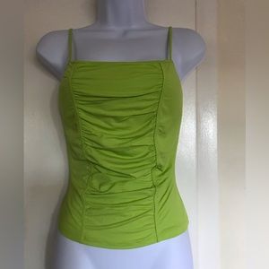 CACH’E, size S, sleeveless women top pistachio ,closing on the back with zipper